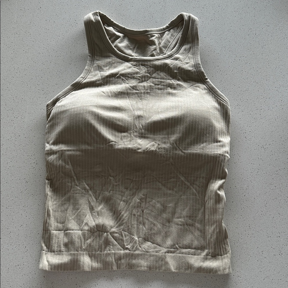 Seamless Racerback Hip Length Tank - Picture 6 of 7